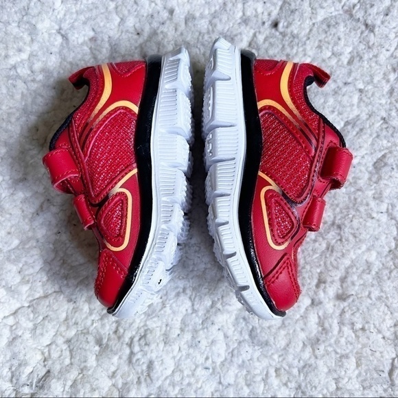 Skechers Kids Red Black Flex Advantage Mini Rush Sneaker (Toddler) Size 5 - Picture 3 of 9